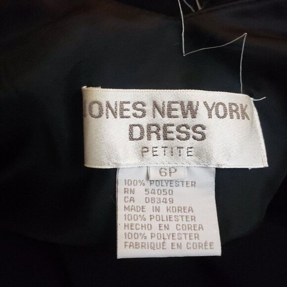Jones New York Vintage Dress 6 Petite Asymmetrical Dark Coquette Feminine Fairy - Picture 10 of 10